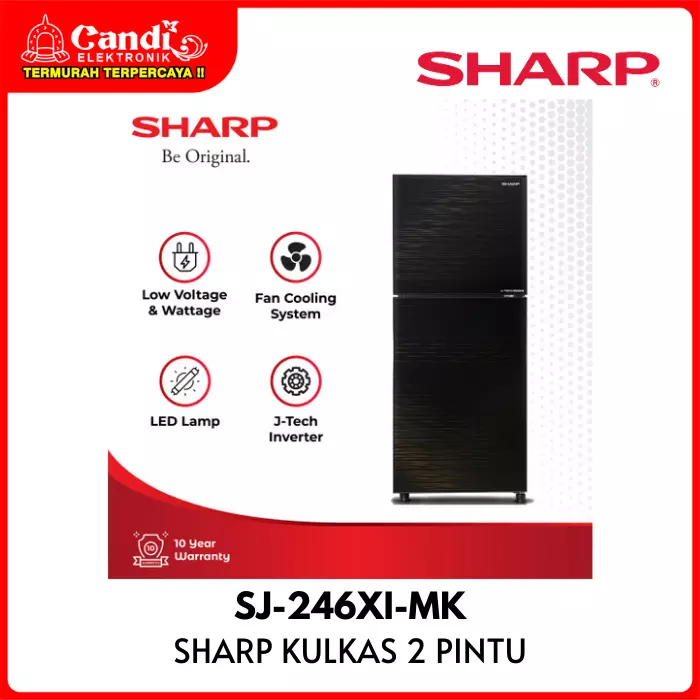 KULKAS 2 PINTU SHARP